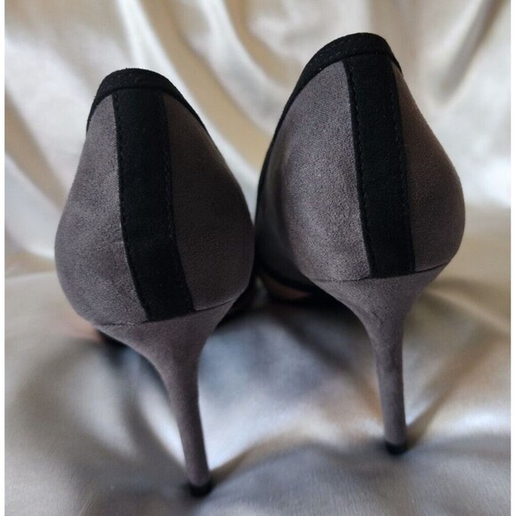 Kelly & Katie Bamita Heels Womens Size 9.5 Color Block Grey & Nude Pink Pumps - Picture 6 of 9